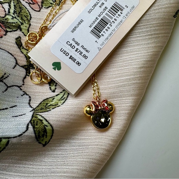 Kate Spade Minnie Mouse Necklace NWT - Picture 4 of 5